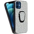 Miniatyrbild 2 av 4: Coque iPhone 12 Mini - AVIZAR - Paillettée - Bi-matière - Argent Gris - Bague de maintien Silvergrå