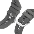 Pikkukuva 3 / 5: Ranneke Samsung Galaxy Watch Active 2:lle, 40 mm tummanharmaa kuvioitu silikoni