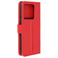 Miniatyrbillede 1 af 6: Etui til Xiaomi Redmi Note 13 Pro 5G tegnebog og videoholder Rød