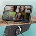 Pikkukuva 3 / 6: Kotelo Samsung Galaxy S23 FE:lle Iskunkestävä monitoiminen pyörivä rengas, musta Svart