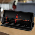 Miniatyrbillede 4 af 4: Etui - AVIZAR - Sony Xperia XZ2 Compact - Ægte læder - Sort - Videostativ svart