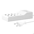 Pikkukuva 2 / 5: Monipistoke 4 USB-C + 6 USB 50W 1m Kaapeli Kompakti LinQ Valkoinen Vit