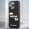 Miniatyrbillede 4 af 5: Cover til iPhone 13 Pro Max - KARL LAGERFELD - Bi-materiale - Forhøjede kanter - Sort Svart