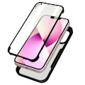 Pikkukuva 1 / 4: Kokonaiskuori - Apple - iPhone 13 Mini - Iskunkestävä - Plexiglas - Musta Silikoni Svart