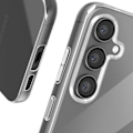 Pikkukuva 4 / 5: Suojapakkaus Samsung Galaxy S23 FE:lle - MAYAXESS - Puolijäykkä kotelo ja läpinäkyvä 9H karkaistu lasi Transparent