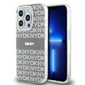 Miniatyrbild 1 av 6: iPhone 15 Pro Max-fodral - DKNY IML IML Mono & Stripe MagSafe (DKHMP15XHRHSEE) - Beige