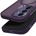 Pikkukuva 2 / 6: MagSafe-kuori Samsung S24 Plus ja S25 Plus, Matta Hohdokas Violetti Reunus Lila