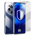 Pikkukuva 1 / 6: Xiaomi Redmi 14C:n silikonikuori, jossa on 3mk:n läpinäkyvä iskusuojattu lasi Transparent