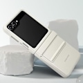 Miniatyrbillede 4 af 4: Taske til Samsung Z Flip 5 Faux Læder Flap Øko-læder Original Creme
