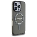 Pikkukuva 4 / 6: iPhone 16 Pro - Guess IML Glitter Circle MagSafe MagSafe MagSafe (GUHMP16LHFGEREK) - Musta