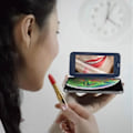 Miniatyrbillede 3 af 4: iPhone XS Max Cover - AVIZAR - Hard Folio - Ultratynd - Integreret spejl - Midnatsblå Midnattsblå