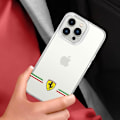 Pikkukuva 3 / 5: Kotelo iPhone 13 Prolle Bi-material yhteensopiva QI Ferrari Transparent Transparent