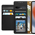Miniatyrbillede 3 af 5: Etui til Motorola Edge 50 Fusion Wallet med lynlås Video Support Sort Svart