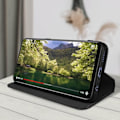 Miniatyrbild 4 av 5: Oppo Find X5 lite plånboksfodral Videosupportfunktion svart - AVIZAR - Stel - Syntet - Vuxen Svart
