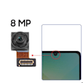 Miniatyrbillede 3 af 4: Frontkamera til Samsung Galaxy A06 8MP selfiesensor Samsung Sort Svart