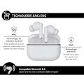 Miniatyrbillede 3 af 4: True Wireless høretelefoner - Force Play - Force Play III - ANC - ENC - In-ear Hvid Vit