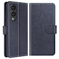 Miniatyrbillede 2 af 5: Etui til Samsung Galaxy S25 Edge Klap Portemonnee og Video Stativ Blå Nat Blå