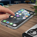 Pikkukuva 2 / 4: iPhone 11 Pro Max - MÄRKE - Änkelig Bakside - Myk Forside - Gjennomsiktig - Fullstendig Beskyttelse Vit
