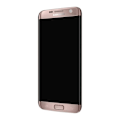 Miniatyrbillede 2 af 4: Komplet Block Galaxy S7 Edge LCD-skærm Touch Glas Original champagne pink Pink