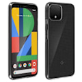 Pikkukuva 1 / 4: Suojakuori - Google - Pixel 4 - Läpinäkyvä silikoni - Karkaistun lasin kalvo 9H - Musta Transparent, svart