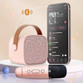 Miniatyrbillede 3 af 6: Bluetooth-højttaler med Mikrofon Bærbar Autonomi 5 timer Maxlife Lyserød Pudder Rosa