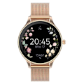 Miniatyrbillede 2 af 6: Dameforbundet ur med elegant rustfrit stål mesh armbånd Forever Rose Champagne Rosa