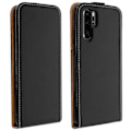 Miniatyrbillede 1 af 4: Etui Huawei P30 Pro - AVIZAR - Håndfri Læderetui - Øko-læder - Silikonegel - Sort Svart