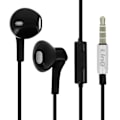 Miniatyrbild 2 av 4: Hörlurar - LINQ - In-ear - Fjärrkontroll och mikrofon - 1,2 m anti-trassel kabel - Svart Svart