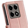 Pikkukuva 4 / 5: Xiaomi 14T Lompakko- ja Rannekuminan Suojakotelo Mayaxess Rose Champagne Rosa