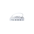 Pikkukuva 5 / 5: USB Hub - Satechi - ST-UCICHS - 6 Porttia - Kiinnitys iMac 24'' - Alumiini Hopea