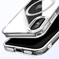 Pikkukuva 2 / 6: MagSafe-kuori iPhone XS:lle ja X:lle, kirkas tausta, hopea väri Grå