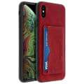 Miniatyrbillede 2 af 4: Coque iPhone XS Max - Apple - Stødabsorberende - Eco-læder - Stand-bænk - Kortholder Blå