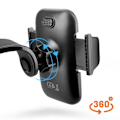 Miniatyrbillede 3 af 5: Bilholder til smartphone Justerbare klemmer LinQ Sugekopmontering Sort
