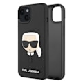 Miniatyrbillede 2 af 5: Taske til iPhone 14 - KARL LAGERFELD - Bi-materiale - Forhøjede kanter - Sort Svart