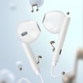 Miniatyrbild 3 av 6: Lightning-hörlurar för iPhone Mikrofonkontrollknappar Vit Vit
