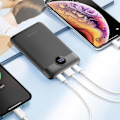 Miniatyrbild 3 av 5: Extern laddare - VEGER - C11 - 10000mAh - USB 22,5W - USB C och Lightning-kablar 20W Svart
