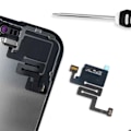 Pikkukuva 3 / 4: Läheisyysanturin kaapeli iPhone 16 Musta Varaosana Svart