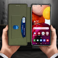 Miniatyrbild 4 av 4: Etui - AVIZAR - Galaxy A51 - Ekoskinn Texturerad - Lock - Kortfack - Ställ Blå Blå