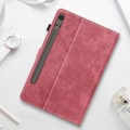 Pikkukuva 4 / 5: Suojakuori Samsung Galaxy Tab S9:lle ja Tab S9 FE -korttitelineen tukivideolle, punainen Röd