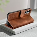Pikkukuva 3 / 6: Tiger Case for Samsung A25 5G - AVIZAR - Video Support Wallet - Ruskea - Puolijäykkä kuori - Sileä kastanj