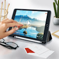 Miniatyrbillede 3 af 4: Étui iPad 2019 10.2 - AVIZAR - Tynd Design - Øko-læder - Videostativ - Indbygget Tastatur Svart