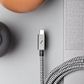Miniatyrbild 5 av 5: USB-C till USB-C 240W Power Delivery 2,4m Ultra-Hållbart Flätad Native Union Vit / Svart