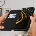 Miniatyrbillede 3 af 4: Housse - AVIZAR - Xiaomi Poco M3 - Øko-læder - Sort - Folio Pung Etui - Magnetisk Svart