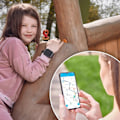 Miniatyrbillede 4 af 6: Børneur med SIM WiFi og Bluetooth SOS knap GPS Video Call Forever Black Svart