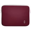 Miniatyrbillede 1 af 5: Pochette til MacBook Pro Retina 13 Ultra tynd Soft touch Basic Slim MW Bordeaux Röd