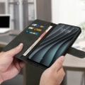 Miniatyrbillede 4 af 4: HTC Desire 20 Pro Case Flip Wallet Video Support Funktion Sort Svart