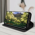 Miniatyrbillede 4 af 5: Oppo Reno 7 Wallet Cover Video Support Sort - AVIZAR - Rigid - Syntetisk - Voksen Svart
