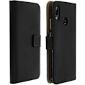 Miniatyrbillede 1 af 4: Huawei P20 Lite etui Lædercover pung flip silikone etui sort svart