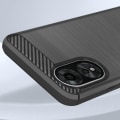Miniatyrbillede 4 af 6: Taske til Oppo A38 - AVIZAR - Sort - Halvstiv - Syntetisk - Blandet - Kulstof og børstet effekt Svart