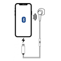 Pikkukuva 4 / 4: Bluetooth-kuulokkeet - MOXIE - Moxie White - Lightning-liitin - In-ear - Äänenhallinta